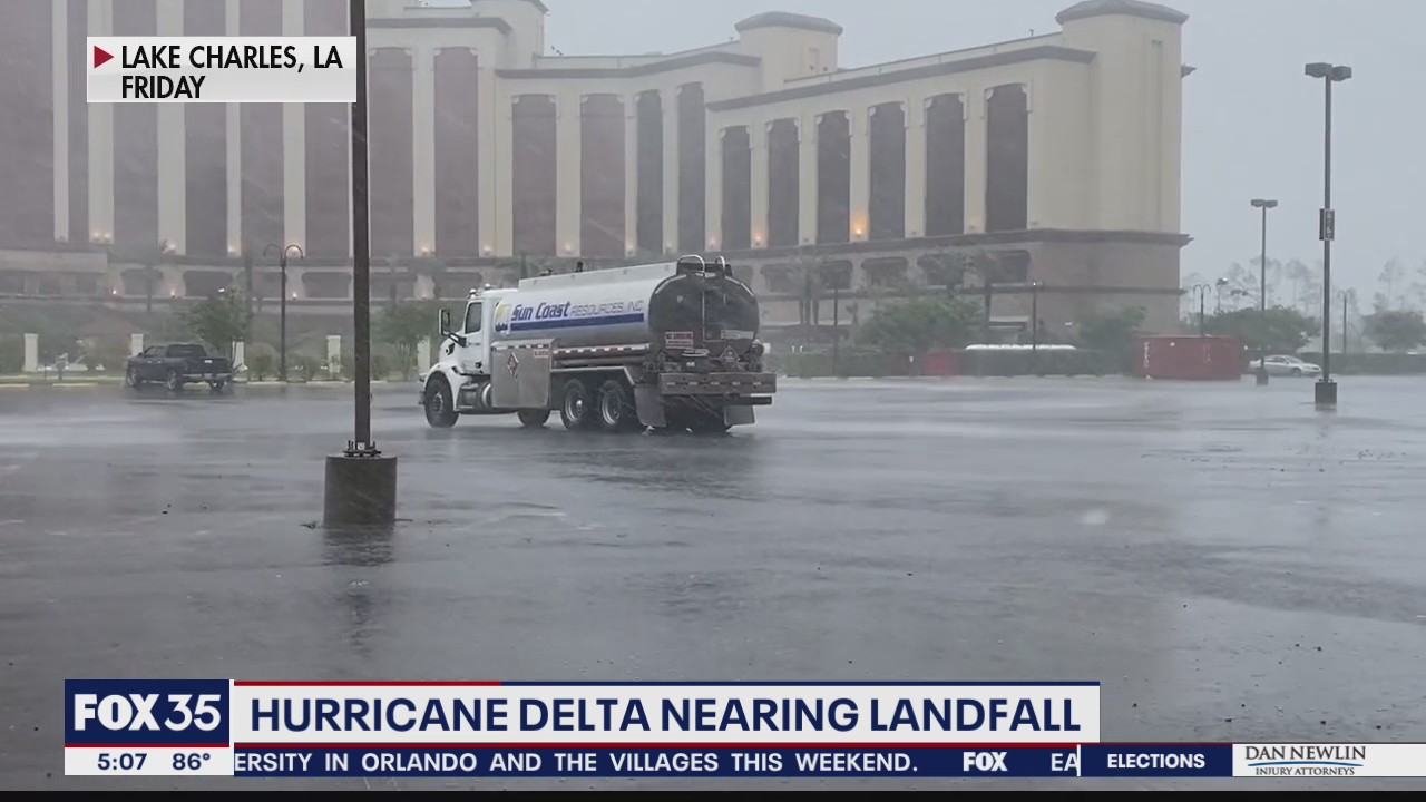 Hurricane Delta nearing landfall