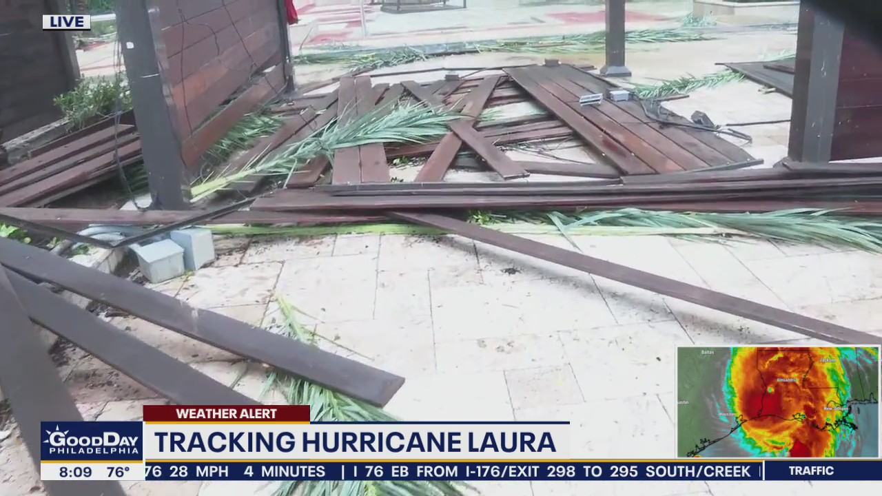Surveying the damage left by Hurricane Laura in Louisiana