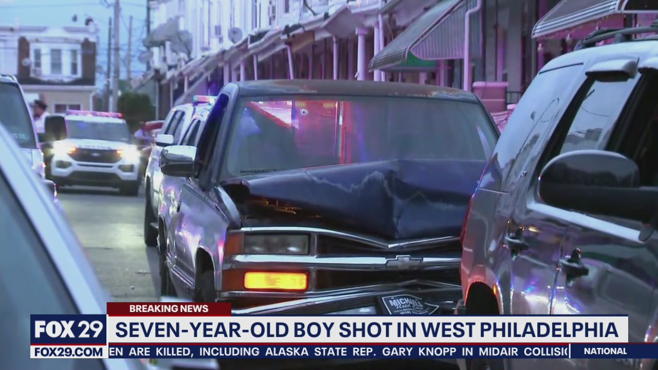 Boy, 7, in grave condition after drive-by shooting in West Philadelphia; suspect in custody