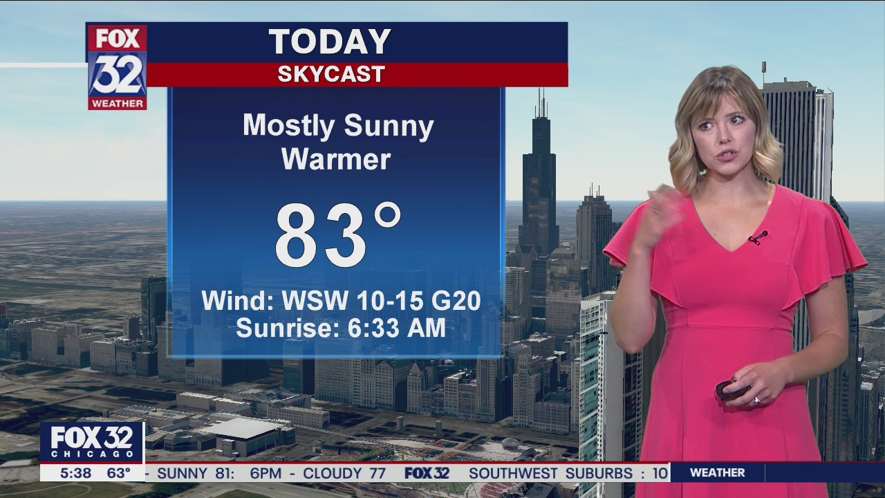 Morning forecast for Chicagoland on Sept. 16th