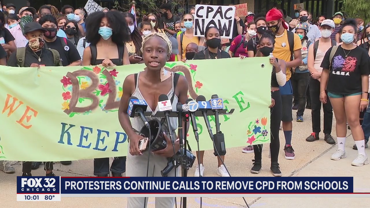 Protests at Whitney Young, UIC focus on relationship between students and police