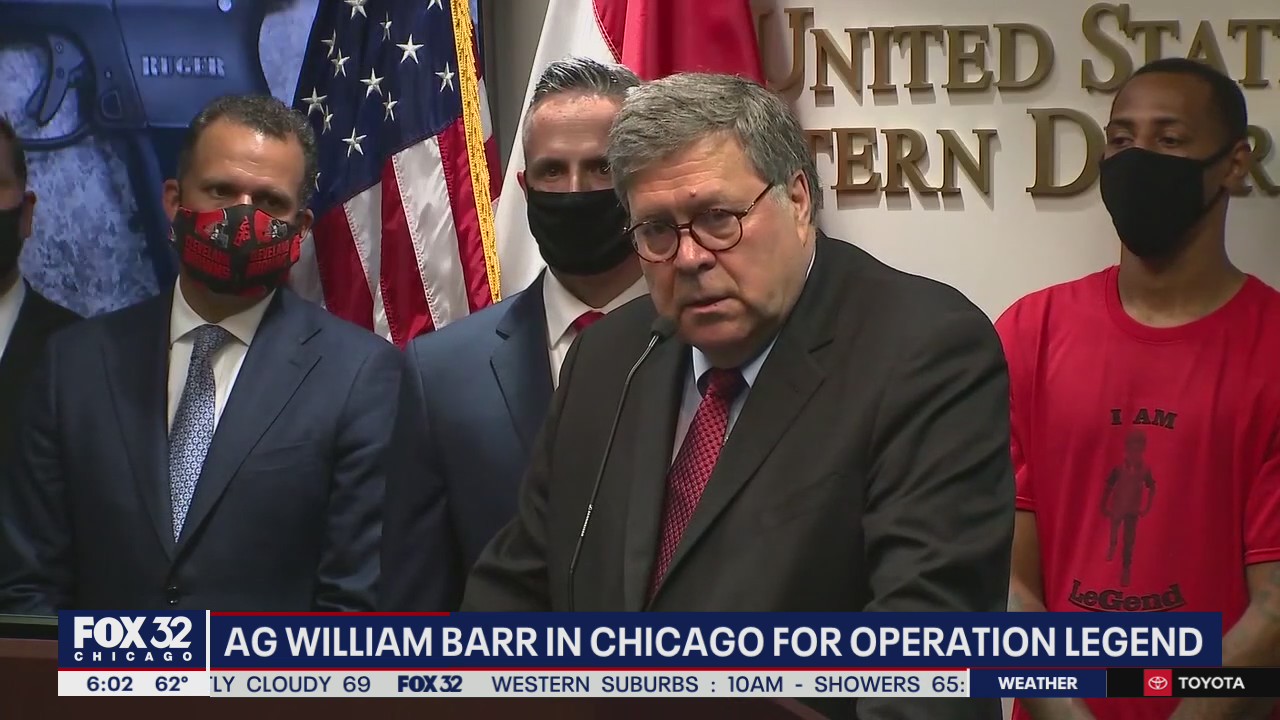Attorney General William Barr to provide update on Operation Legend in Chicago today