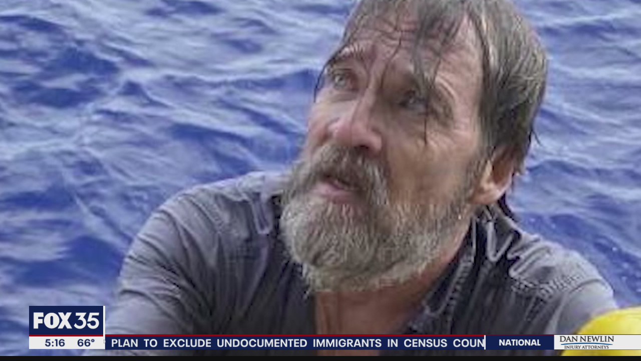 Missing man rescued from sinking boat