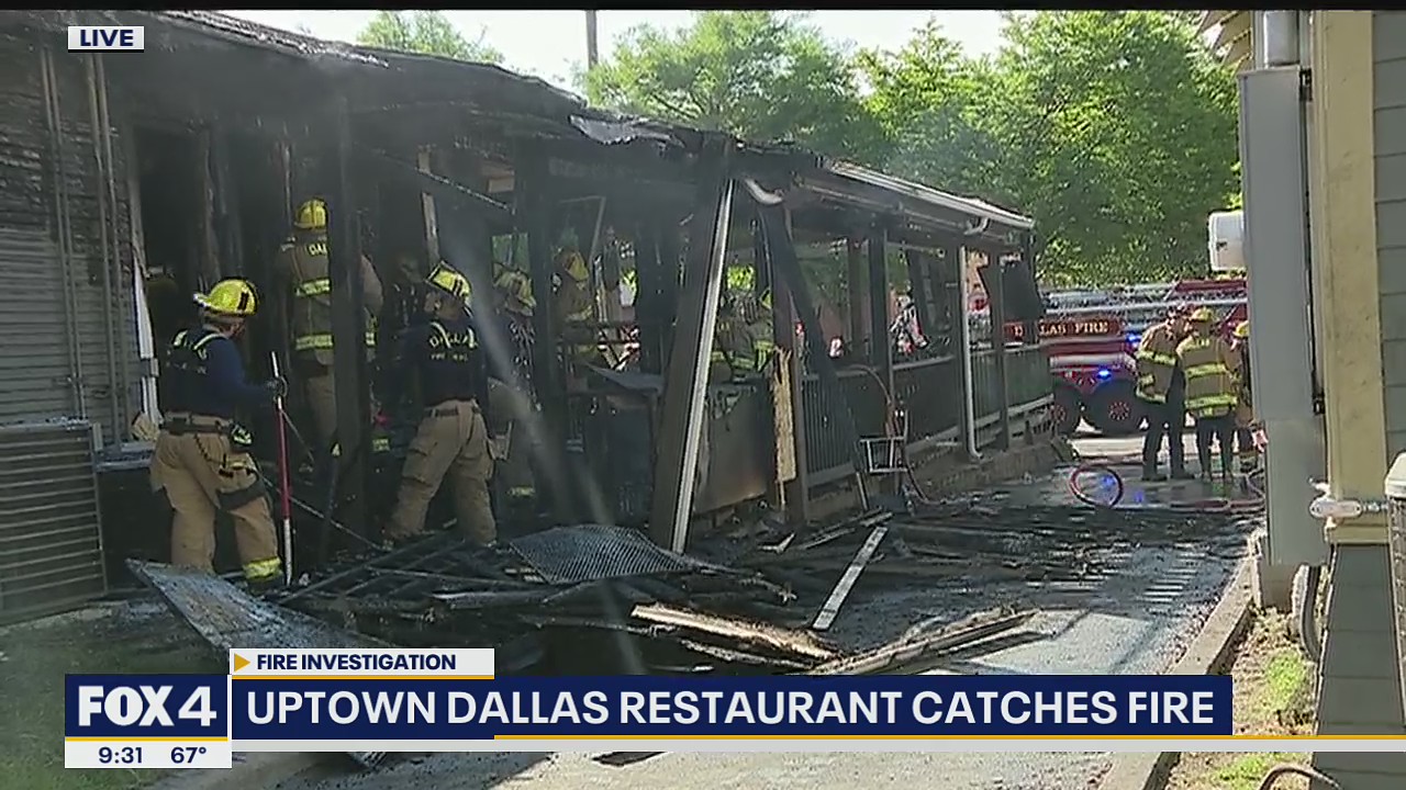 Uptown Dallas restaurant and bar catches fire