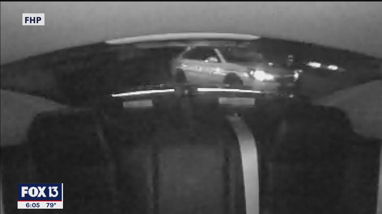 Polk County deputy's cruiser hit by semi