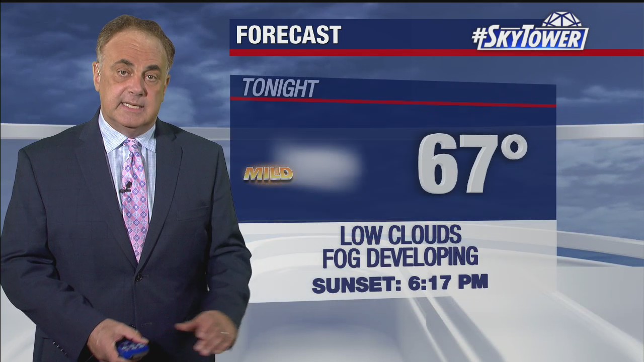 Tuesday evening weathercast