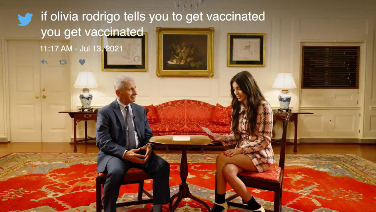WATCH: Dr. Anthony Fauci and singer Olivia Rodrigo read vaccine tweets