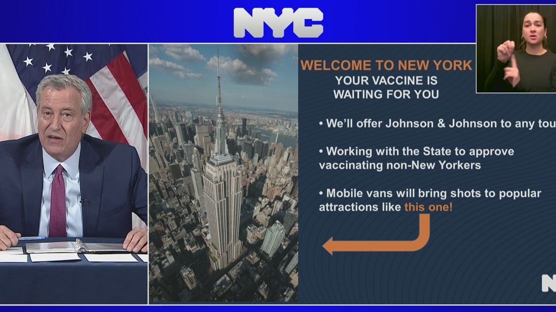 NYC to vaccinate tourists