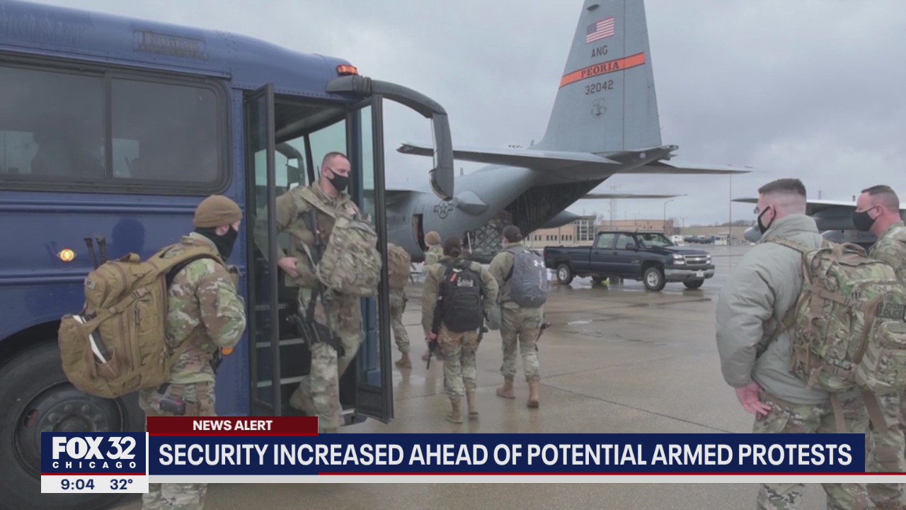 Illinois National Guard activated to protect downtown Springfield ahead of inauguration