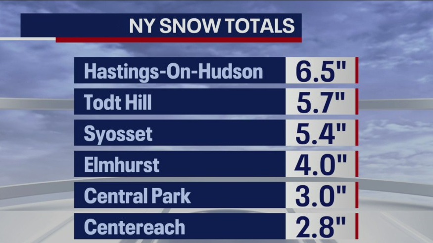 Second snowstorm in under a week hits NYC, tri-state area