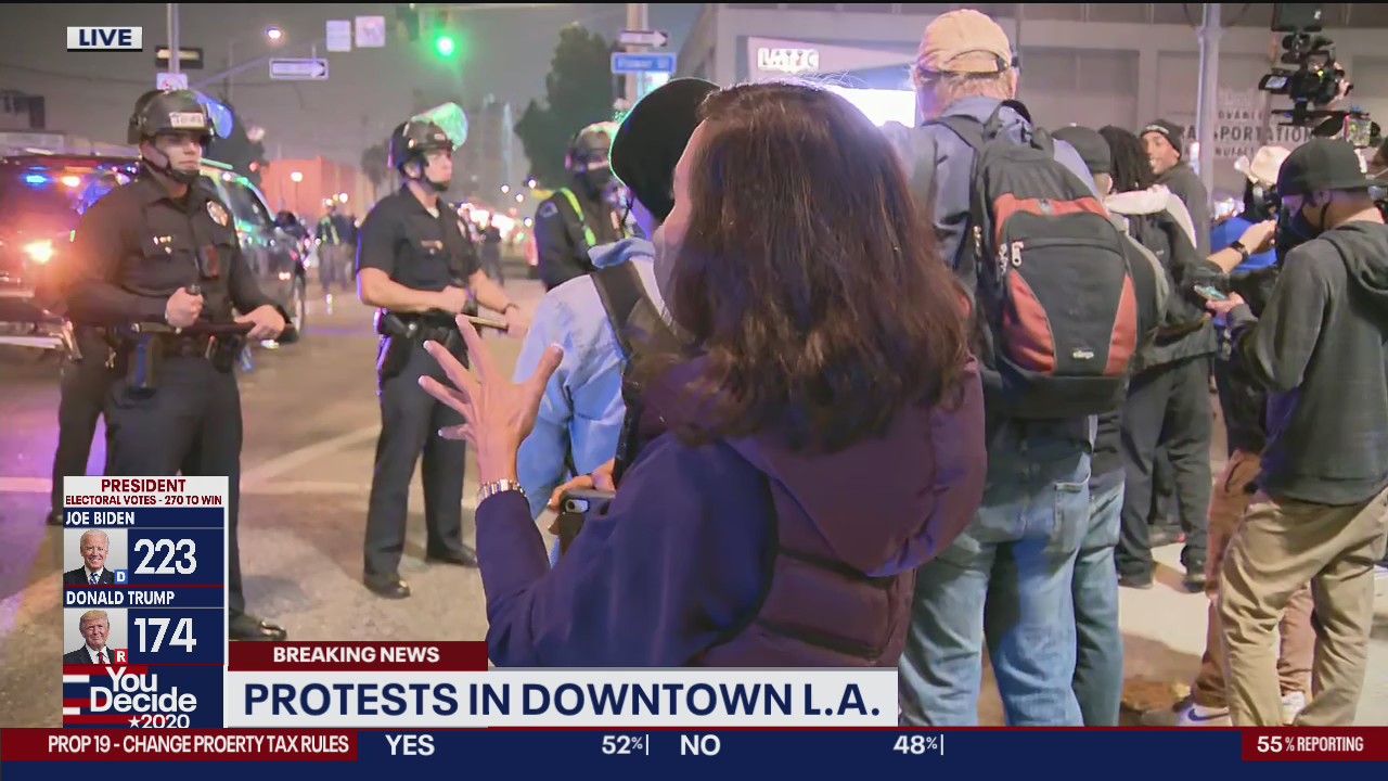Protests in Downtown LA