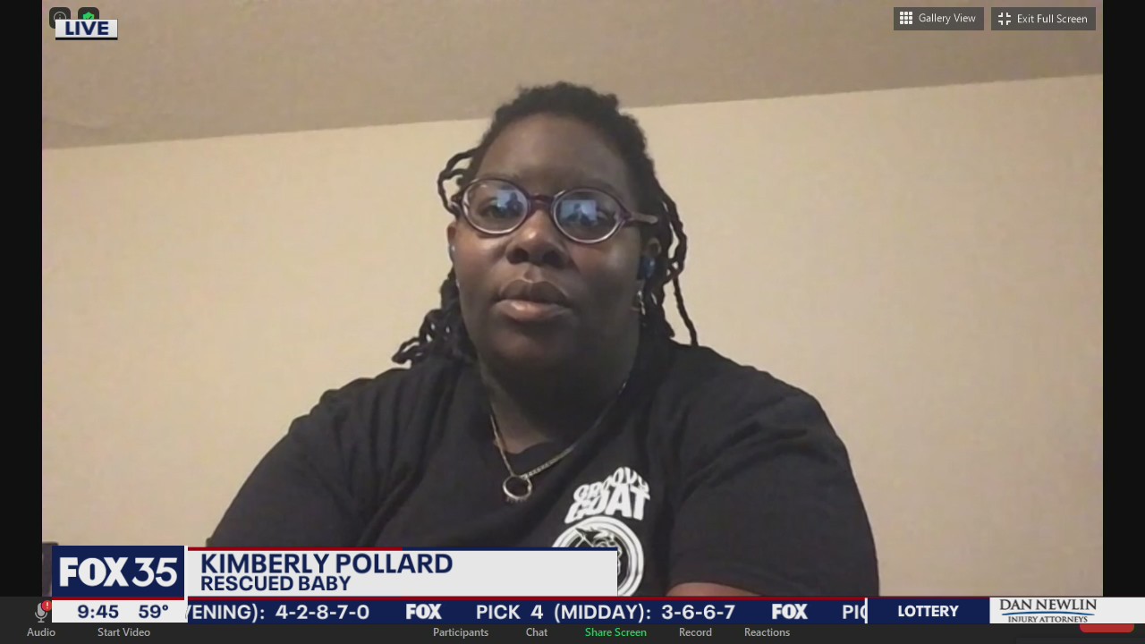 FOX 35 EXCLUSIVE: Woman saves baby moments before going into the street