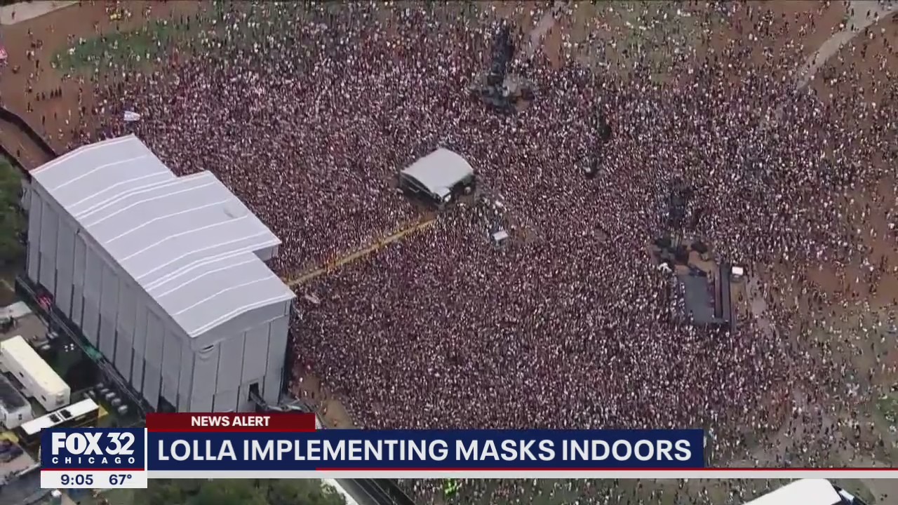 Lollapalooza requiring masks in all indoor spaces