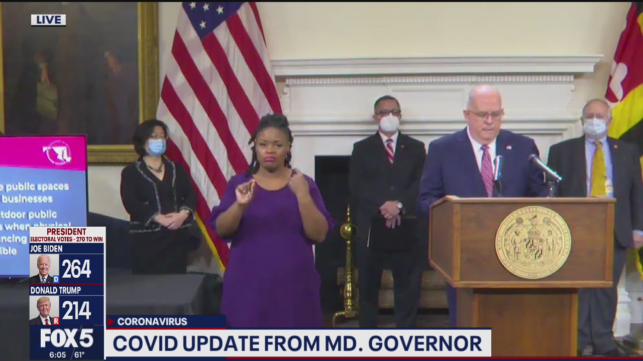 COVID update from Maryland Gov. Hogan