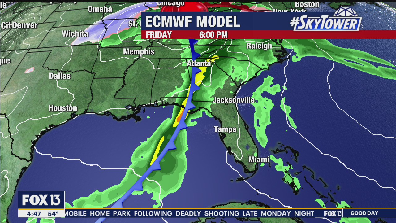 Tuesday morning forecast