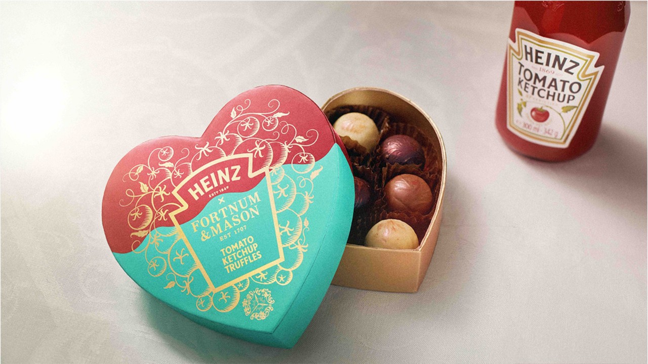 Gift your significant other a box of sweet, tangy ‘ValenHeinz Day’ ketchup truffles