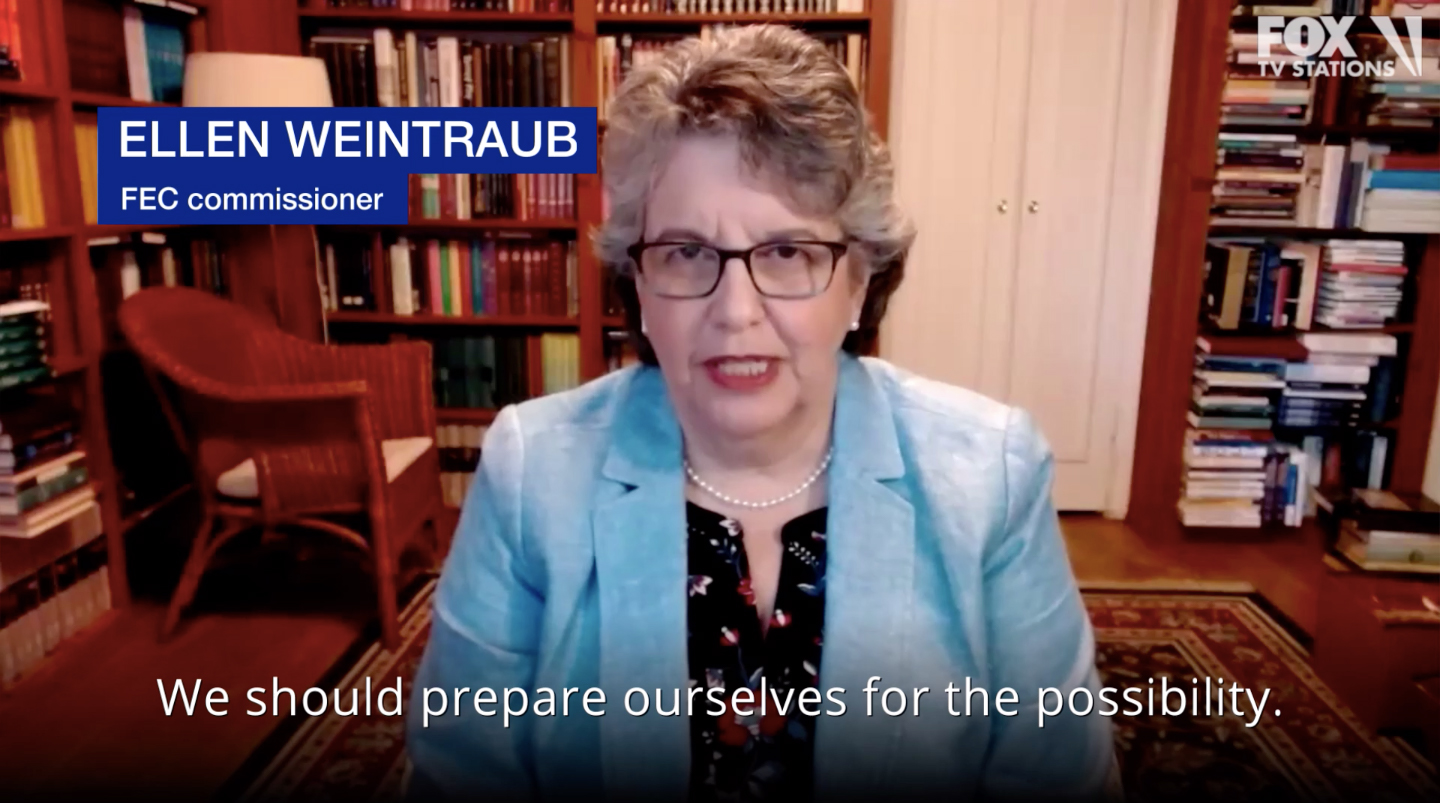Commissioner Ellen Weintraub on why we might see a delay in election results in November