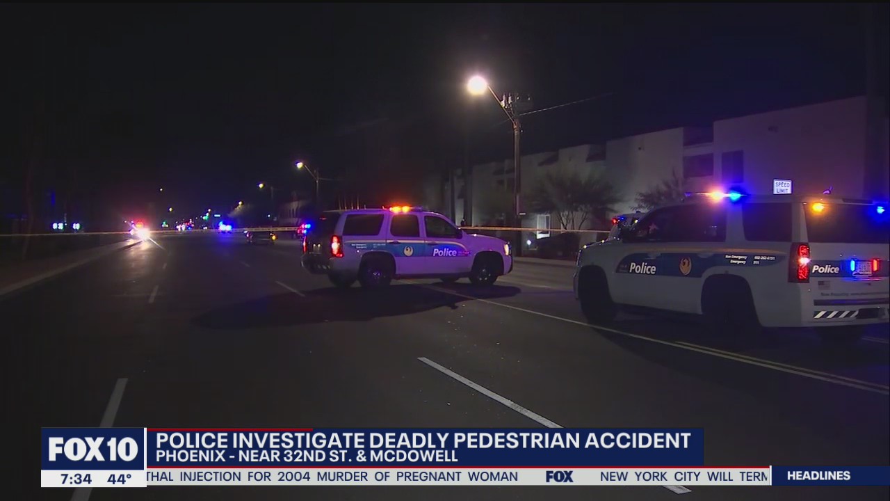 Phoenix police investigating deadly accident involving pedestrian