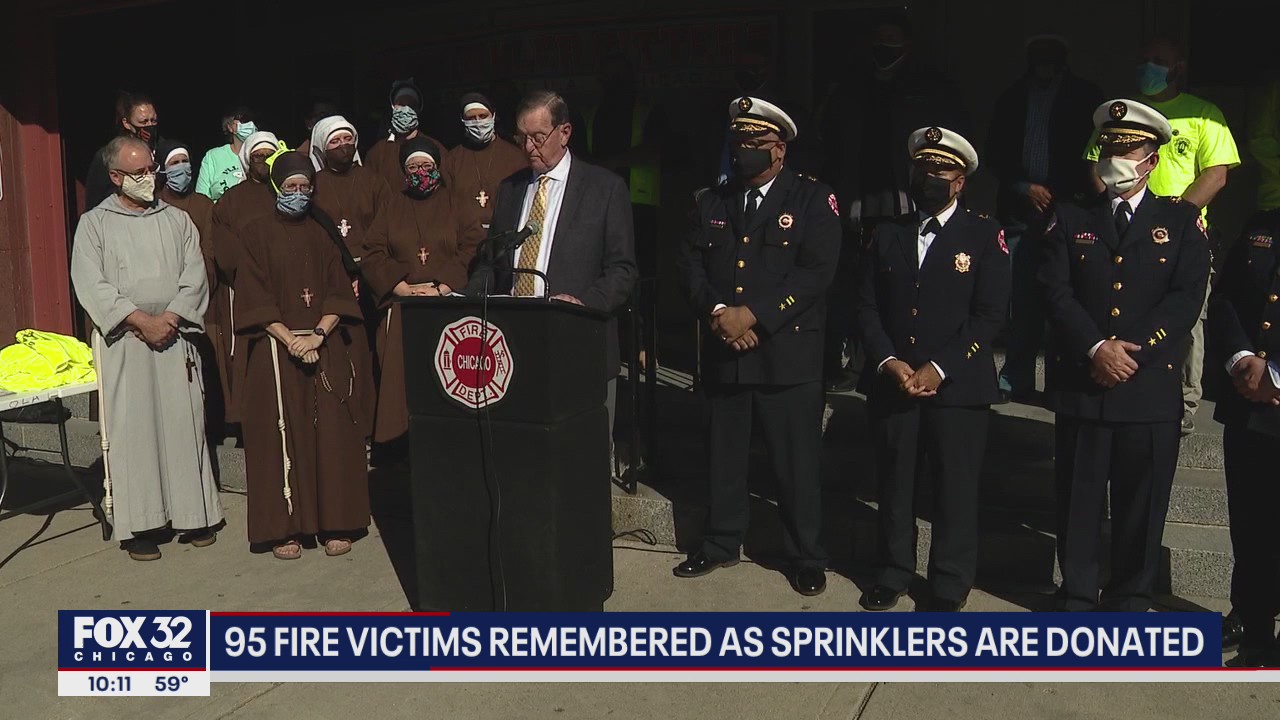 95 fire victims remembered as sprinklers are donated to Mission of Our Lady of the Angels