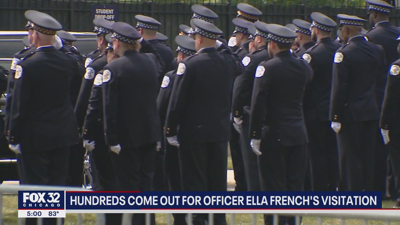 Hundreds mourn at Officer Ella French's visitation