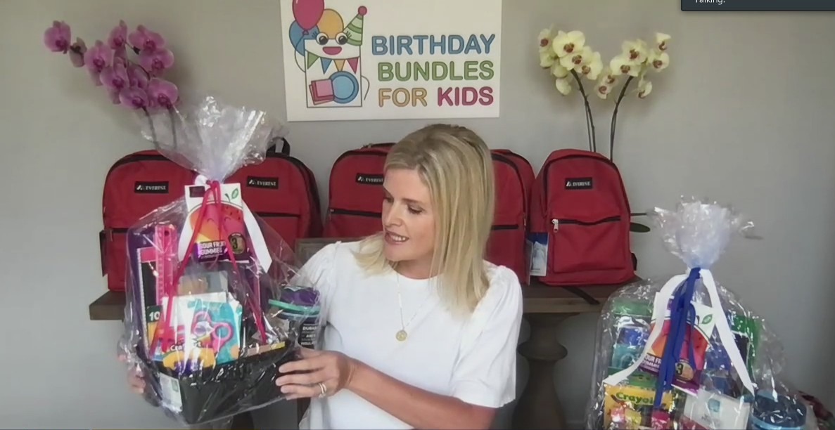 Nonprofit shifts from 'birthday bundles' to 'back-to-school bundles' for children!