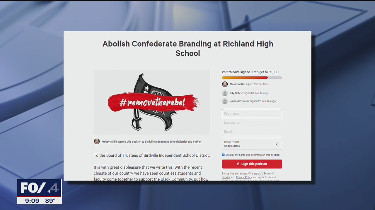 Richland High School will no longer use Rebels mascot