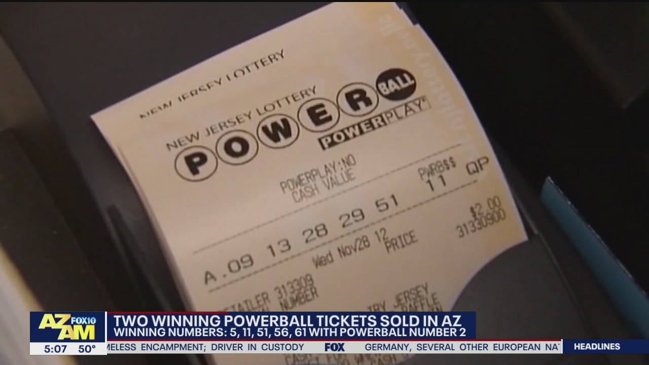 Two $100,000 winning Powerball tickets sold in Arizona