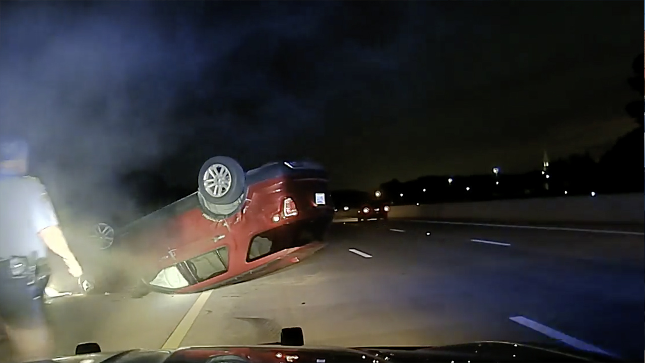 Video: Arkansas woman is suing police after PIT maneauver flips her car
