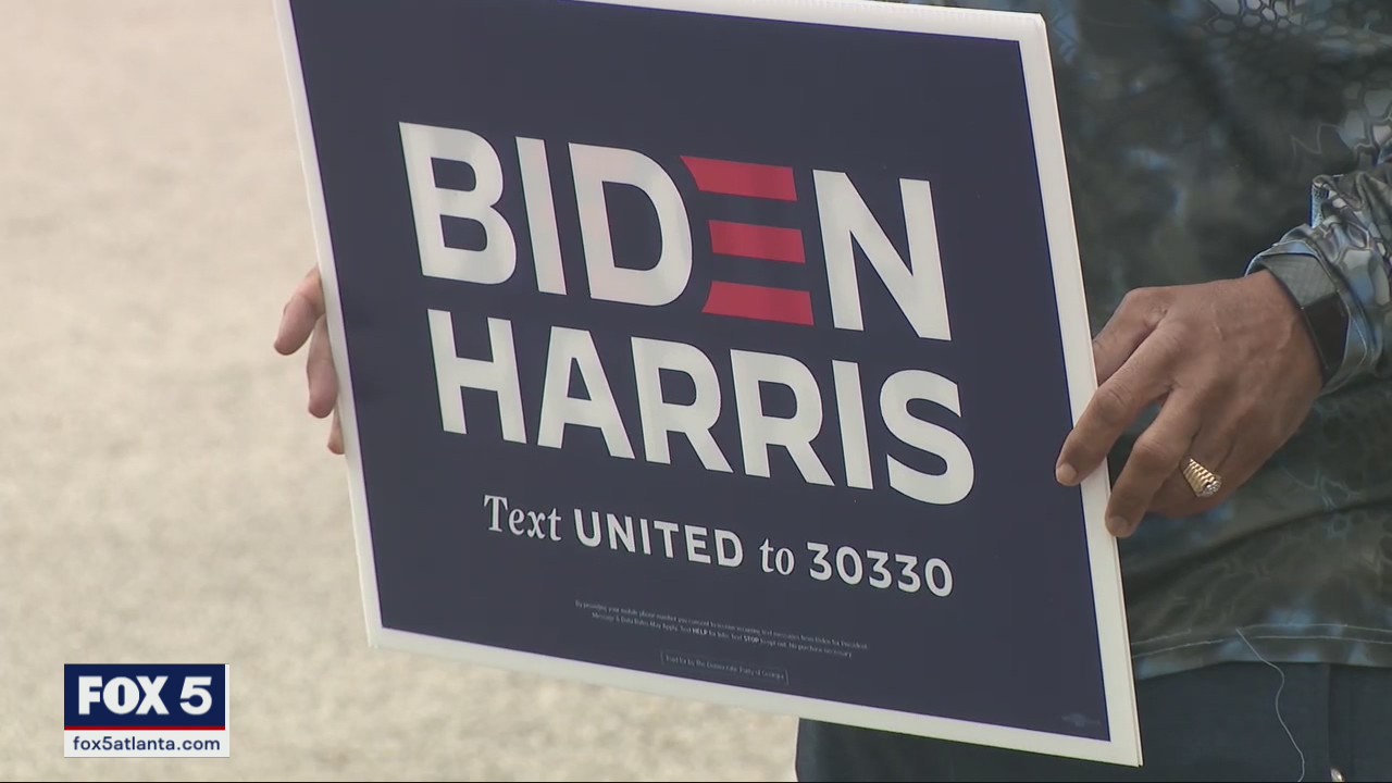Biden campaigns in Georgia