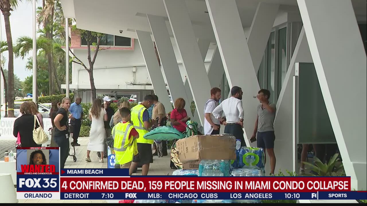 Frantic search continues at site of Miami-area condo collapse