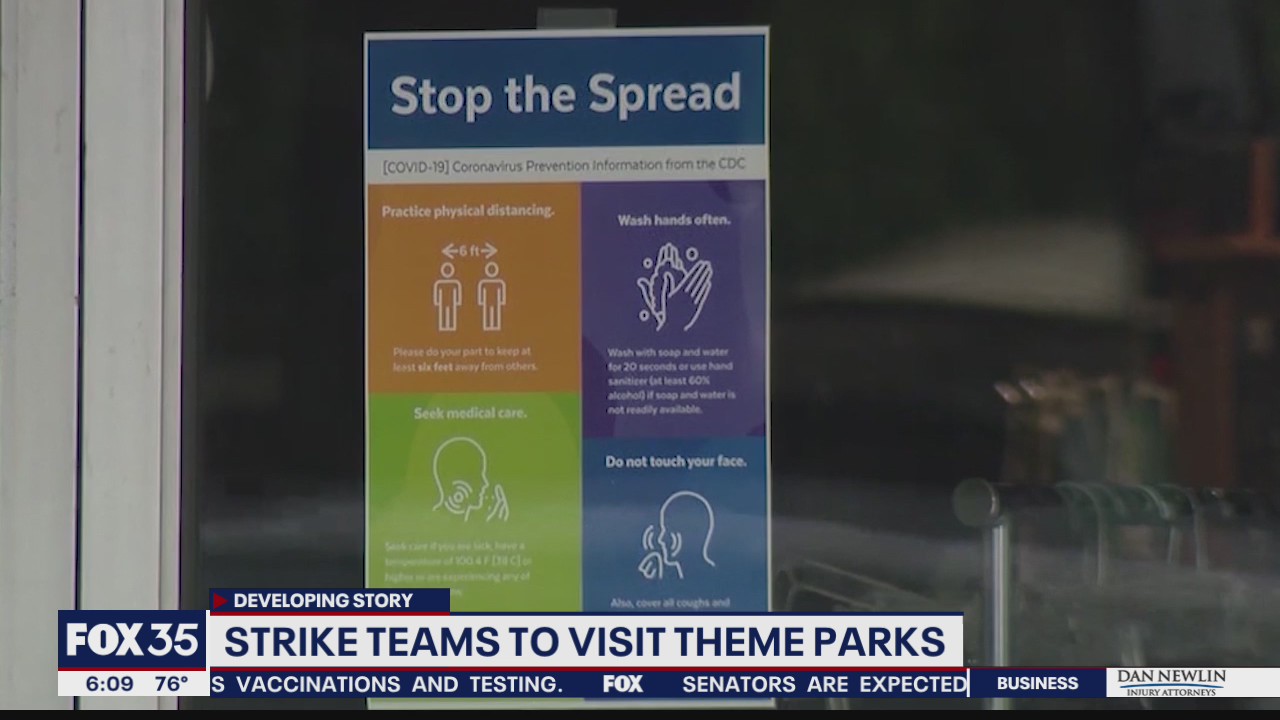 Orange County 'strike teams' target theme parks not following CDC guidelines