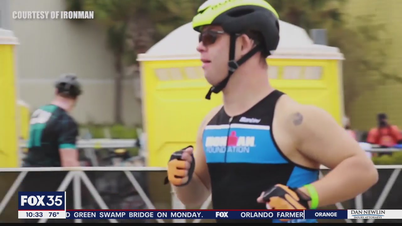 Maitland man with Down syndrome completes Ironman