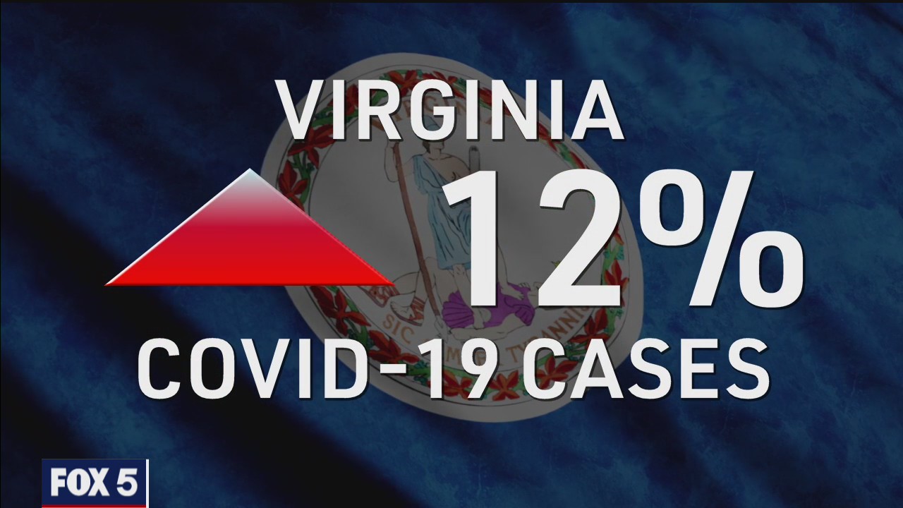 Virginia the 'only state reporting significant increases' in COVID cases: report