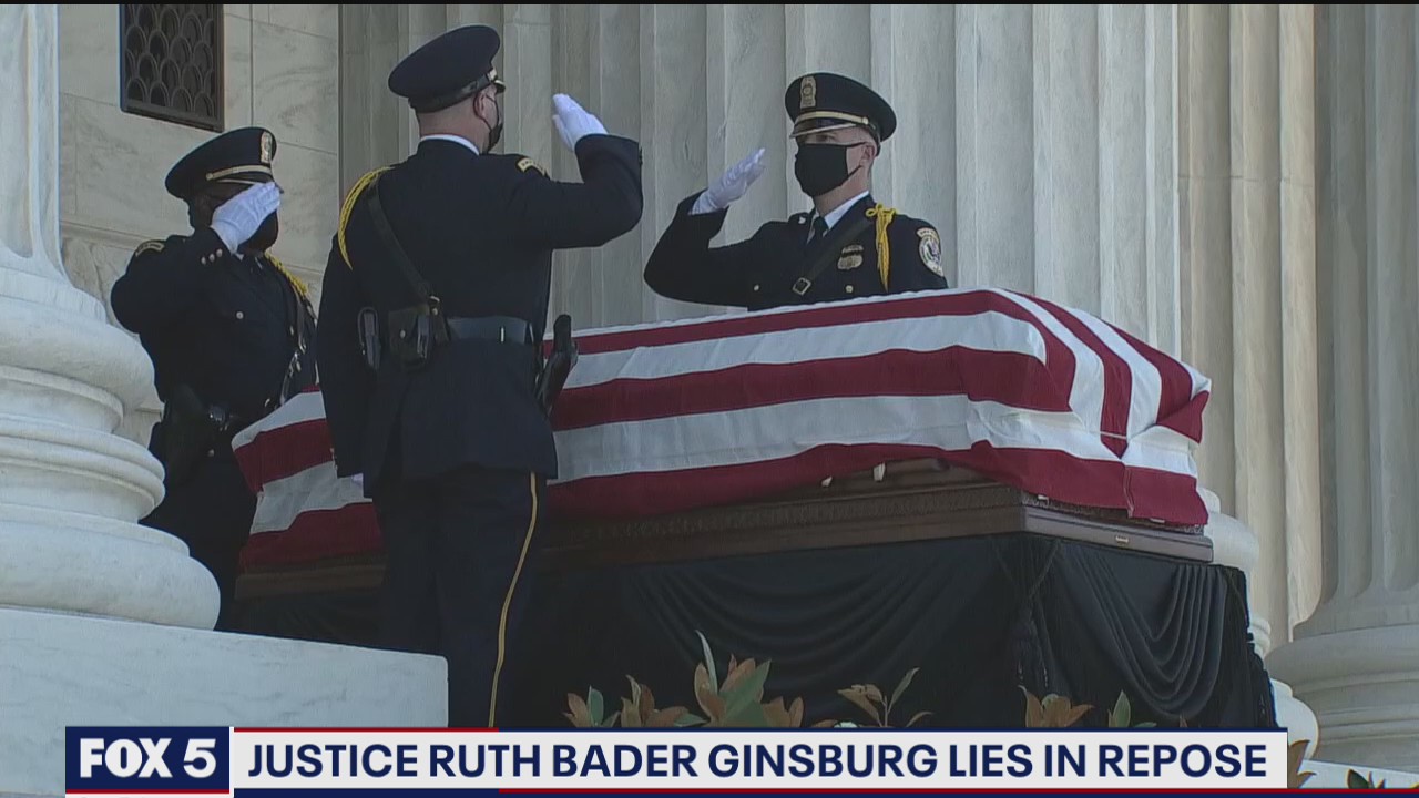 Justice Ruth Bader Ginsburg lies in repose