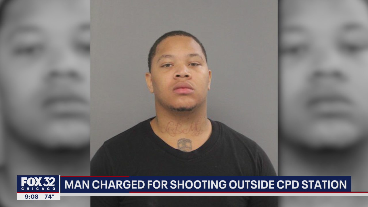 Man charged with shooting 3 cops at NW Side police station