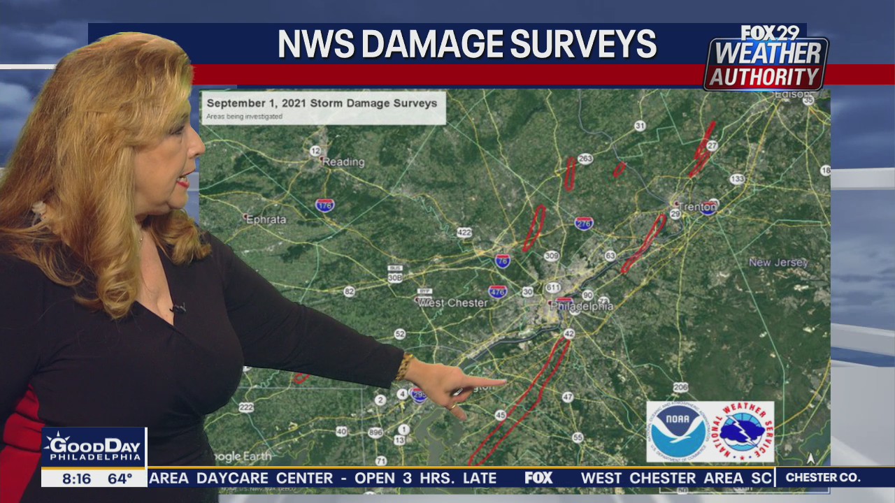 National Weather Service to survey multiple areas for possible tornado damage