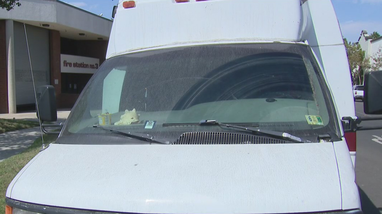 Homeless family living in bus waiting on EDD checks
