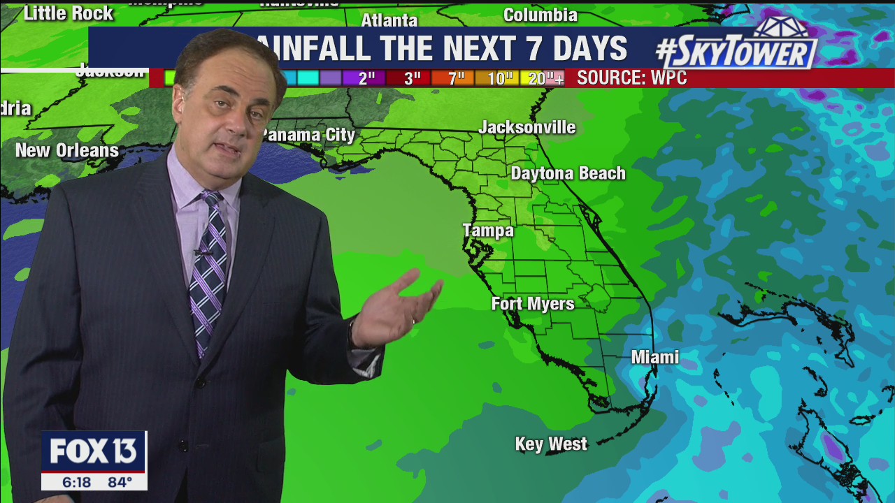 Sunday evening forecast