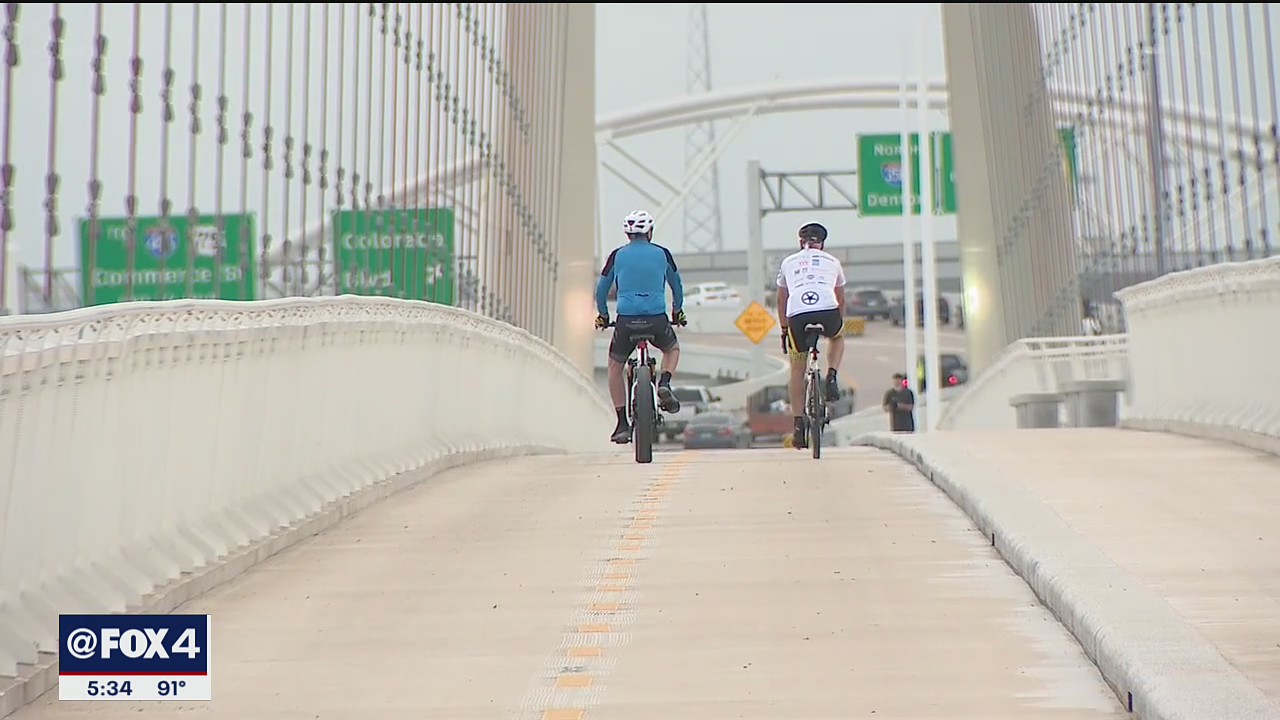 Dallas’ Margaret McDermott Bridge finally open to walkers and cyclists