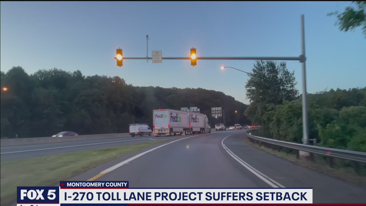 Interstate-270 toll lane project in Maryland suffers major setback