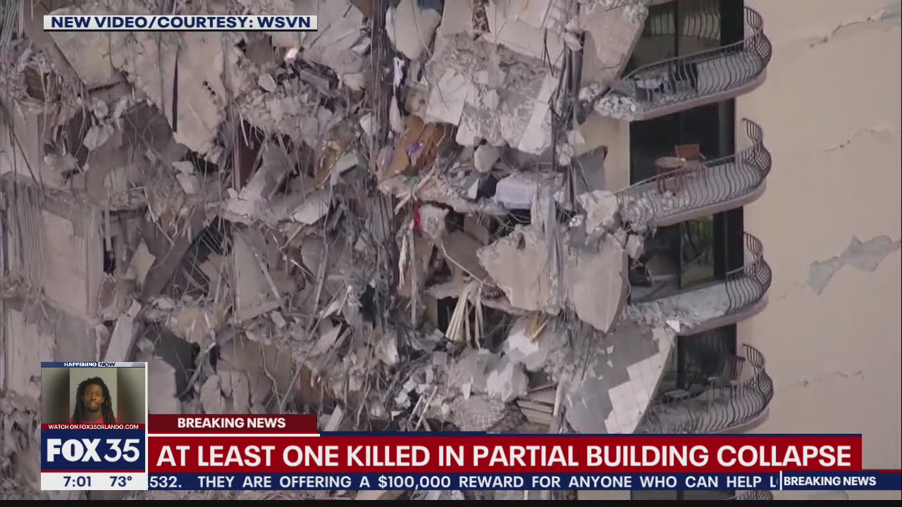 High-rise condo partially collapses near Miami Beach; search and rescue underway