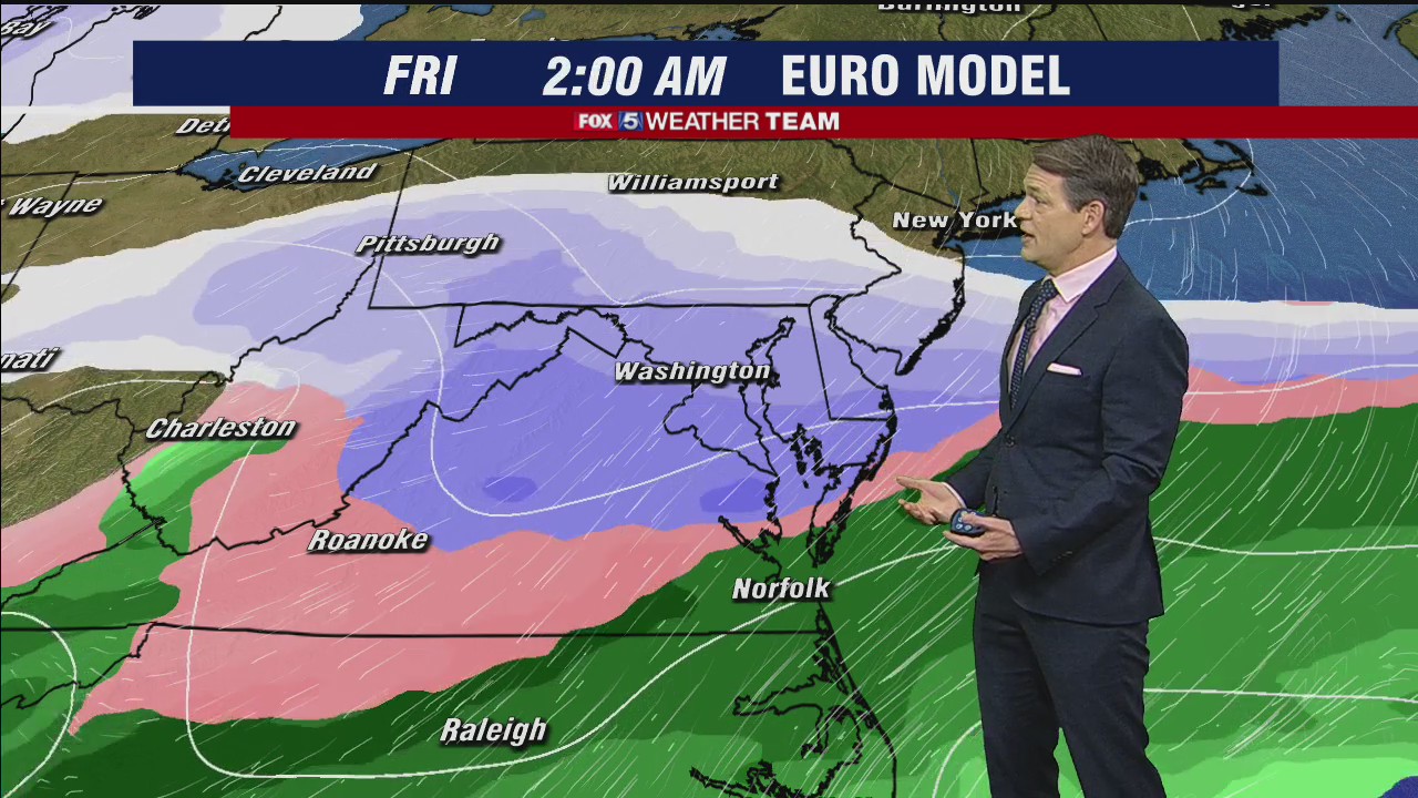 FOX 5 Weather afternoon forecast for Tuesday, February 9