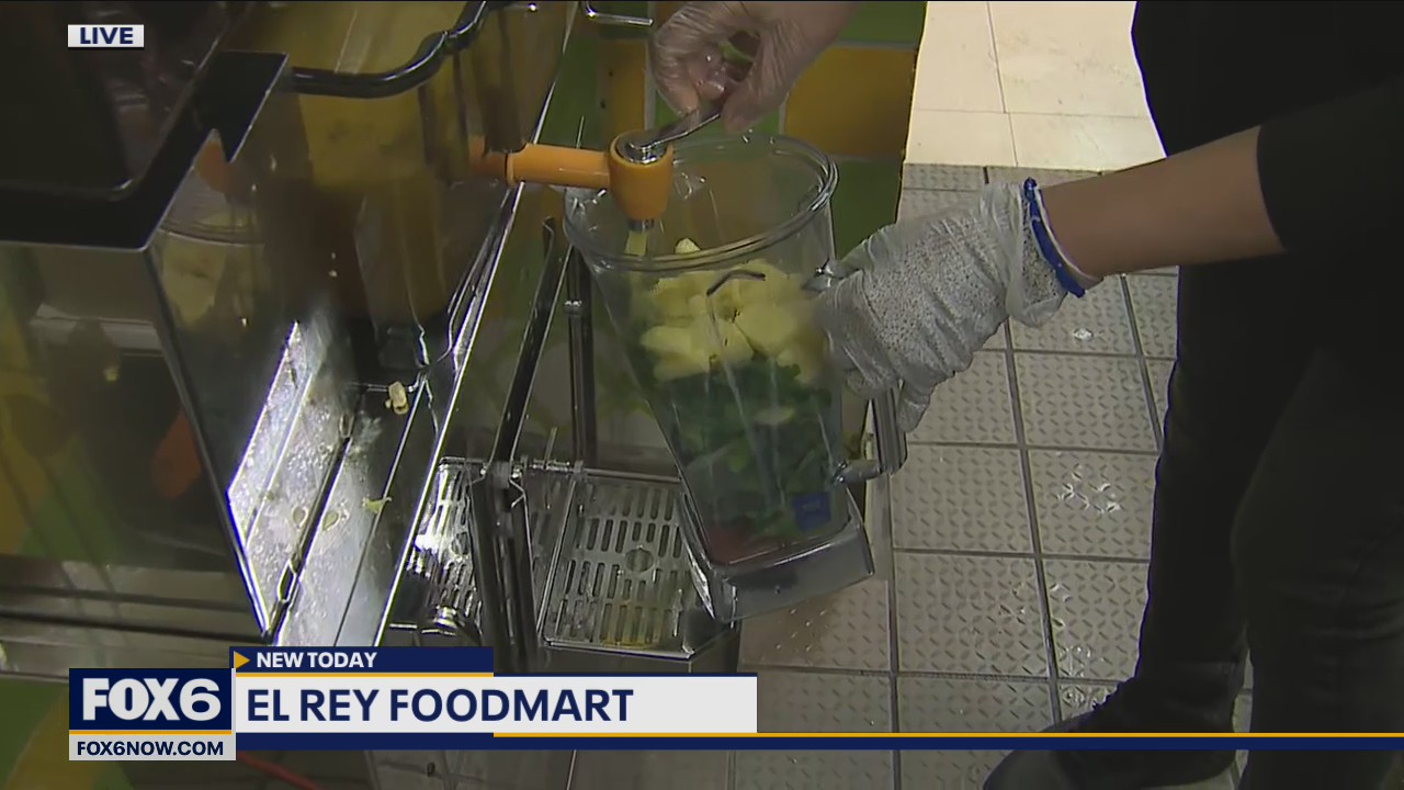 Mango, Papaya, Lime, and Orange just some of the fresh juices you can add to a drink of your choice at El Rey Food Market
