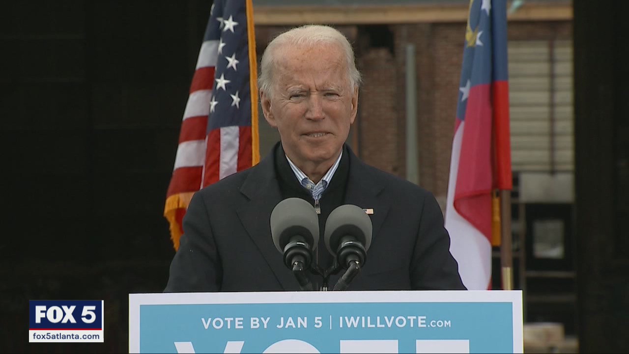 Biden rallies for Democratic Senate candidates