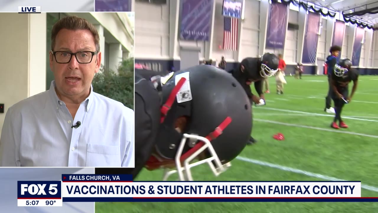 Fairfax County schools requiring vaccinations for student athletes