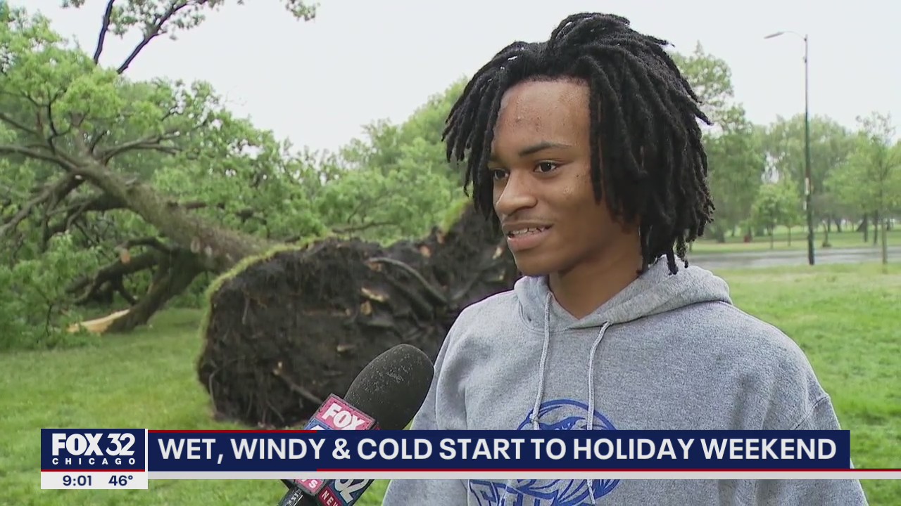 Wet, windy and cold start to Memorial Day weekend in Chicago
