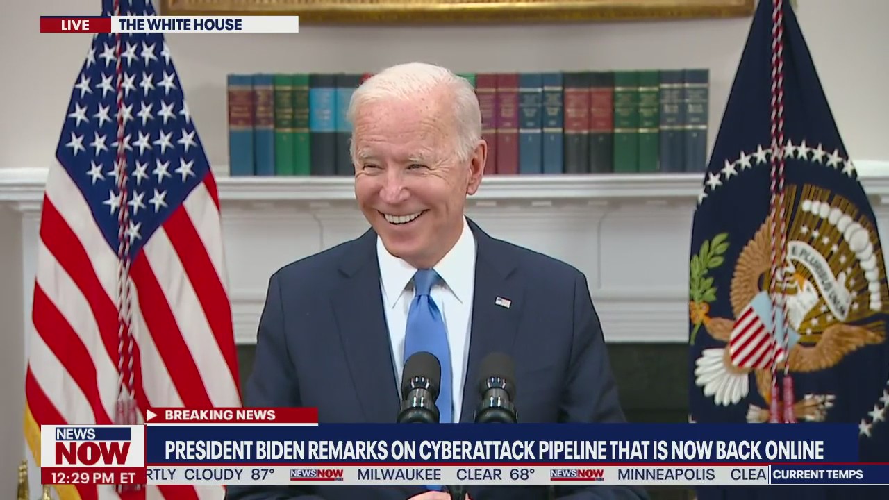President Biden remarks on the Colonial Pipeline cyberattack