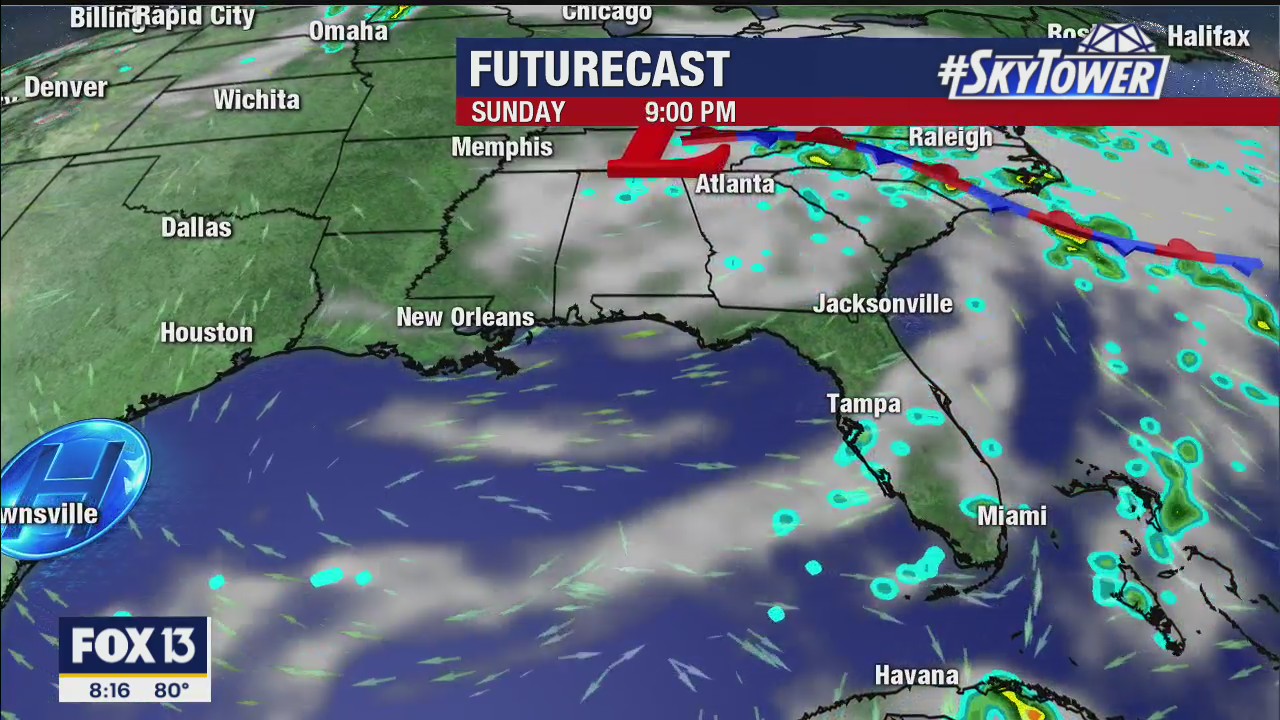 Sunday morning weathercast