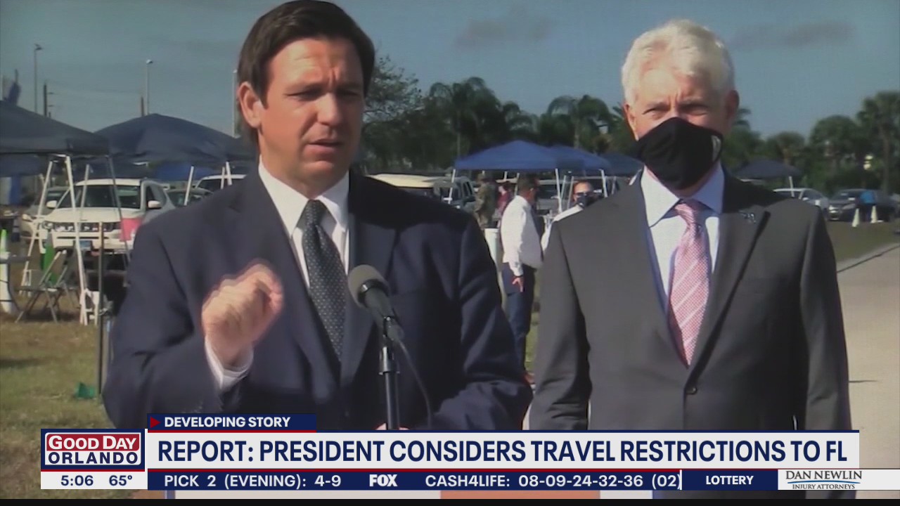 President Biden considers travel restrictions to Florida
