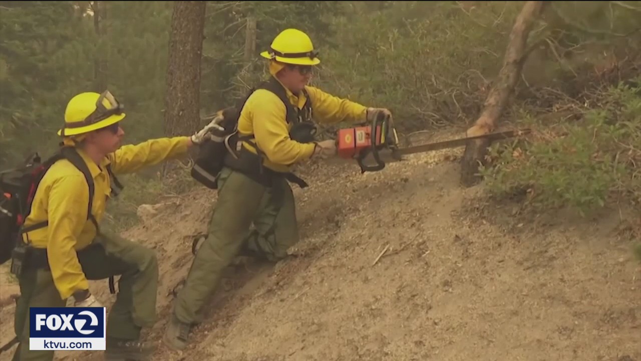 COVID outbreak sidelines 16 Caldor Fire firefighters near South Lake Tahoe